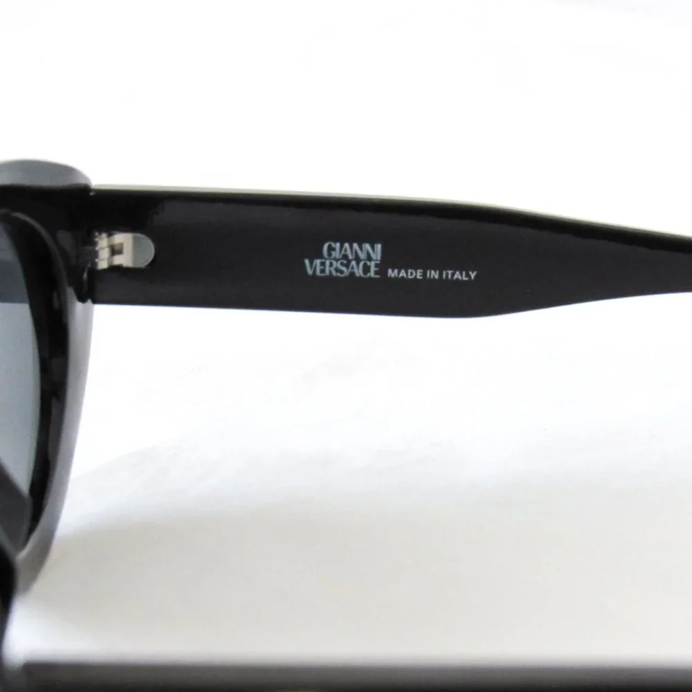 VERY RARE! AUTHENTIC VTG 1990’S GIANNI VERSACE BLACK DESIGNER SUNGLASSES CZ - Picture 9 of 15